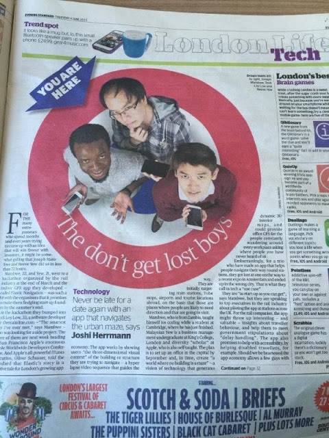 Reeve in the London Evening Standard article